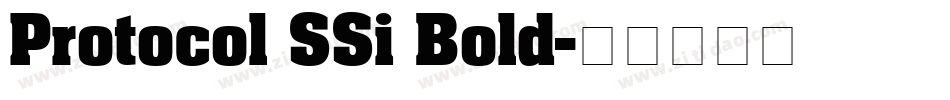 Protocol SSi Bold字体转换
